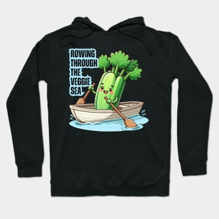 Celery Sailor on Veggie Voyage Hoodie